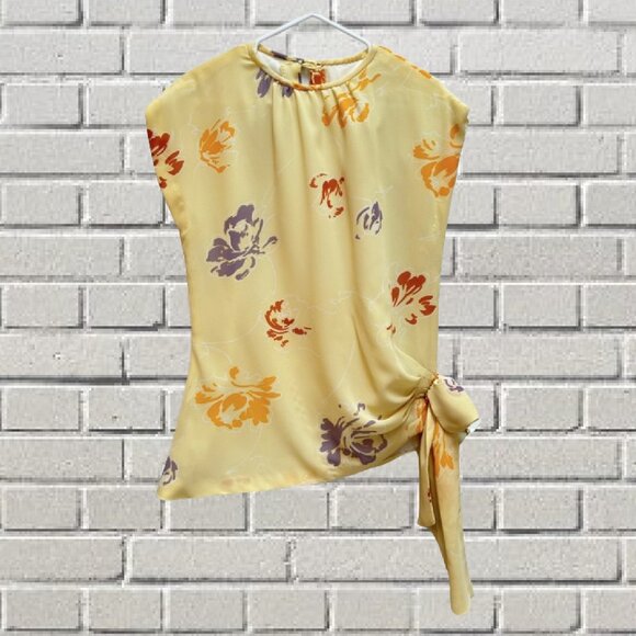 Vintage 80's Yellow Floral 3 Piece Skirt Set - Picture 5 of 12